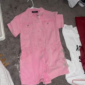 denim romper